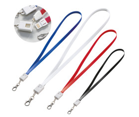 Lanyard con cable de carga universal Reno